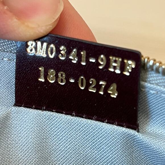 Fendi Vitello Elite Monster Eyes Studded Zip Pouch Ghiaccio Black Multicolor - Picture 10 of 10